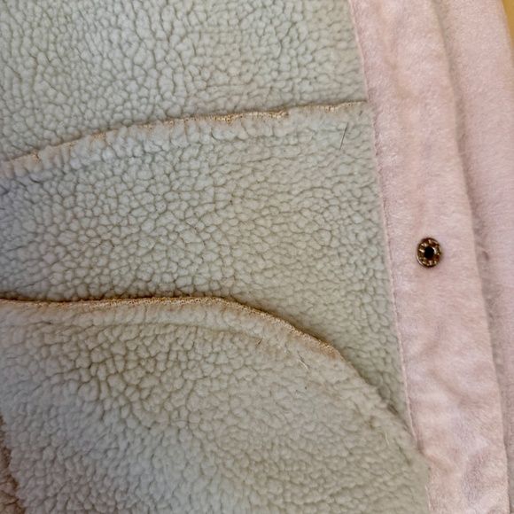 Coldwater Creek Women’s Faux Suede/Shearling Jacket Light Pink, Size XL - Picture 3 of 8